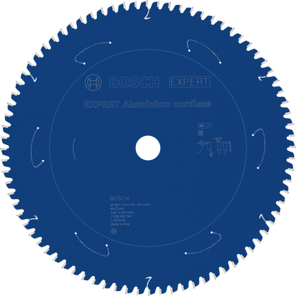 BoschEXPERT 铝制无绳圆锯片 305mm。
